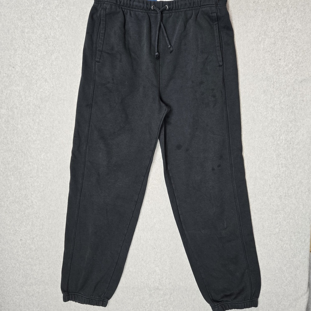 Old Navy Men Pants M TALL Black Jogger Fleece 29" Inseam READ